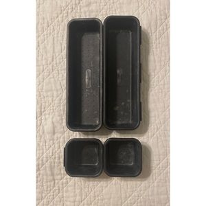 madesmart Black Plastic Drawer Organizers
